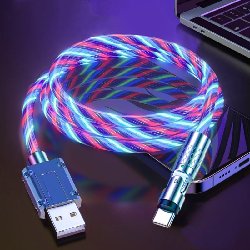BowLift | Magnetic Charging Cable | 540° Rotating Connector | Fast Charge with LED Glow