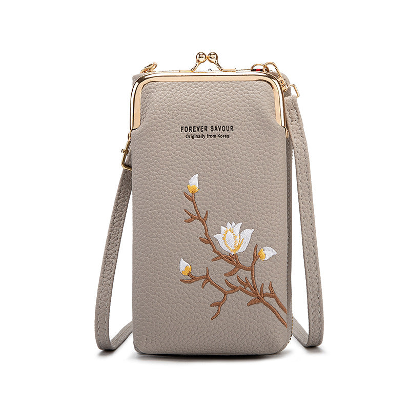 BowLift | Embroidered women's crossbody wallet