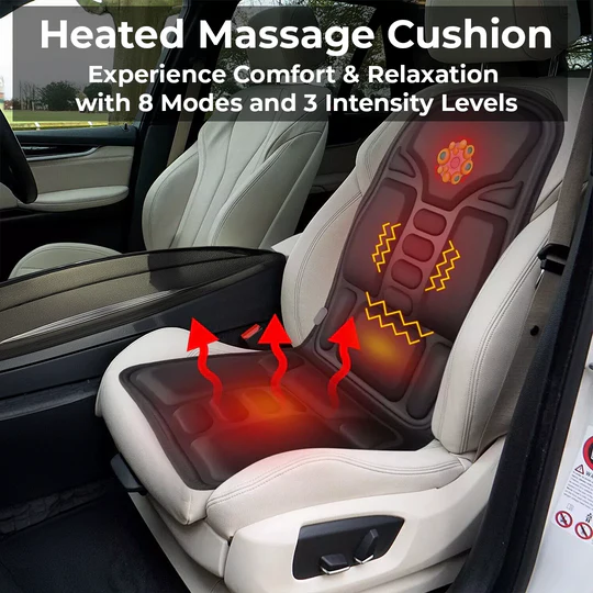 BowLift | Heated Massage Cushion Pad for Chair & Car
