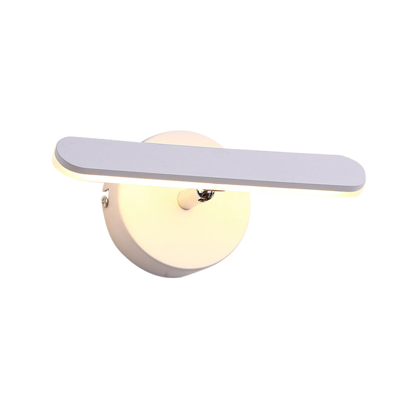 BowLift | Linear Vanity Lighting Simple Metal LED White Wall Mount Lamp Light in Natural/Warm Light for Bathroom