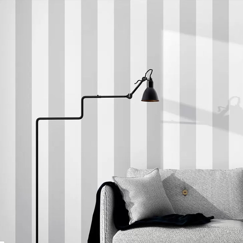BowLift | Simple Wide Stripes Non-Adhesive Wallpaper for Coffee Room and Clothing Store, 33 Feet x 20.5 Inches