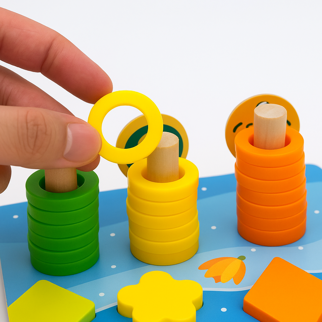 BowLift | Educational Wooden Toys Montessori Puzzle Board