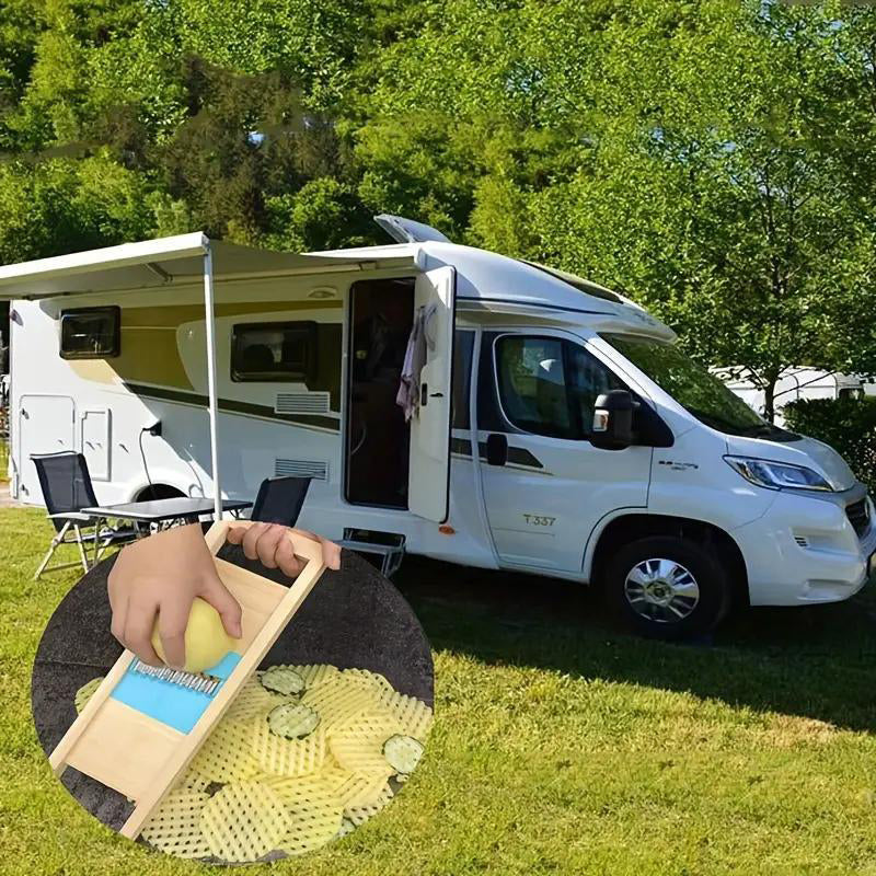 BowLift | Wooden Handle Potato Chips Slicer