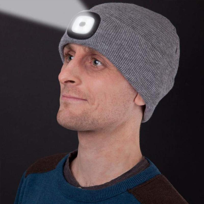 BowLift | Removable LED Headlamp Beanie Hat