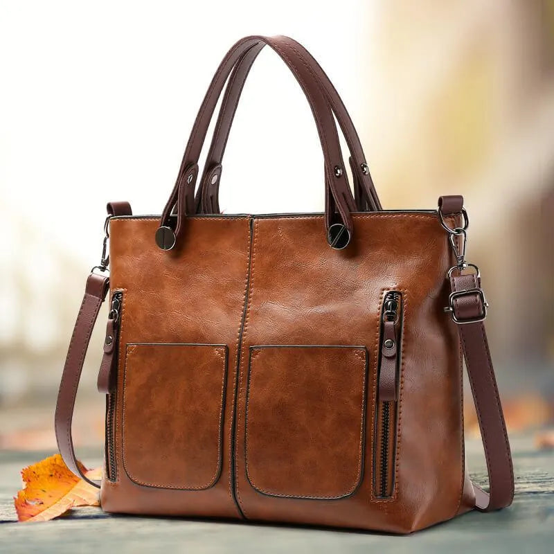 BowLift | Elly – Women’s Vintage Leather Shoulder Bag | Handmade & Elegant Design