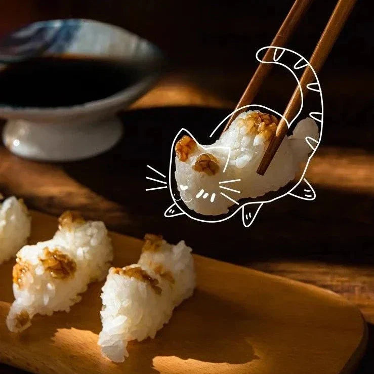 BowLift | Happy Cat Easy Rice Ball Maker Mold