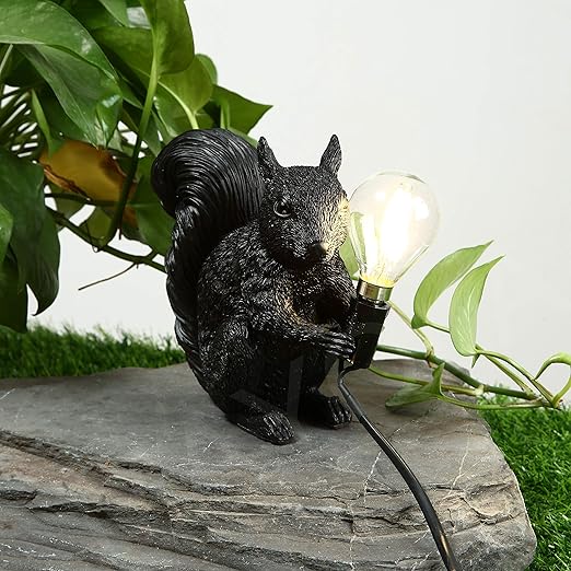 BowLift | Table lamp squirrel resin LED animal light
