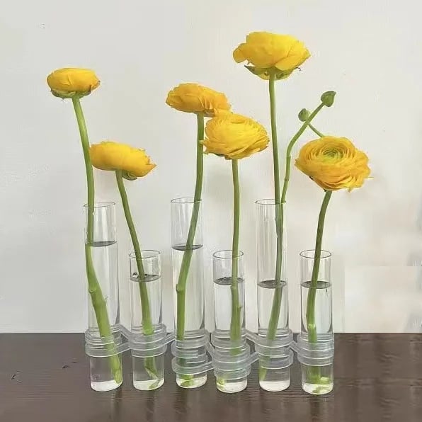 BowLift | Flexible Flower Vases with Hinges | Modern Glass Tube Vase