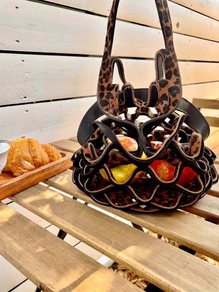 BowLift | Handmade Leather Foldable Tote Bag – Transformable, Lightweight Bag