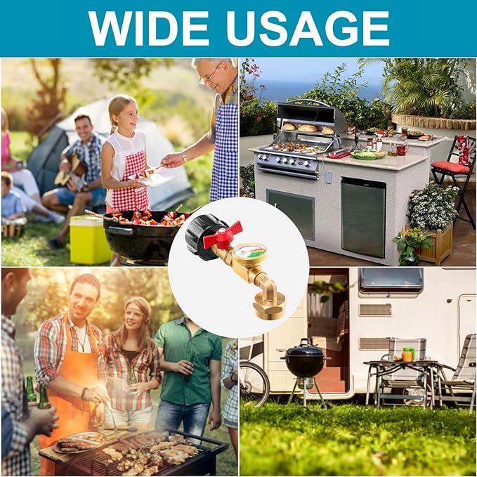 BowLift | Top-Rated Propane Refill Elbow Adapter with Tank Gauge