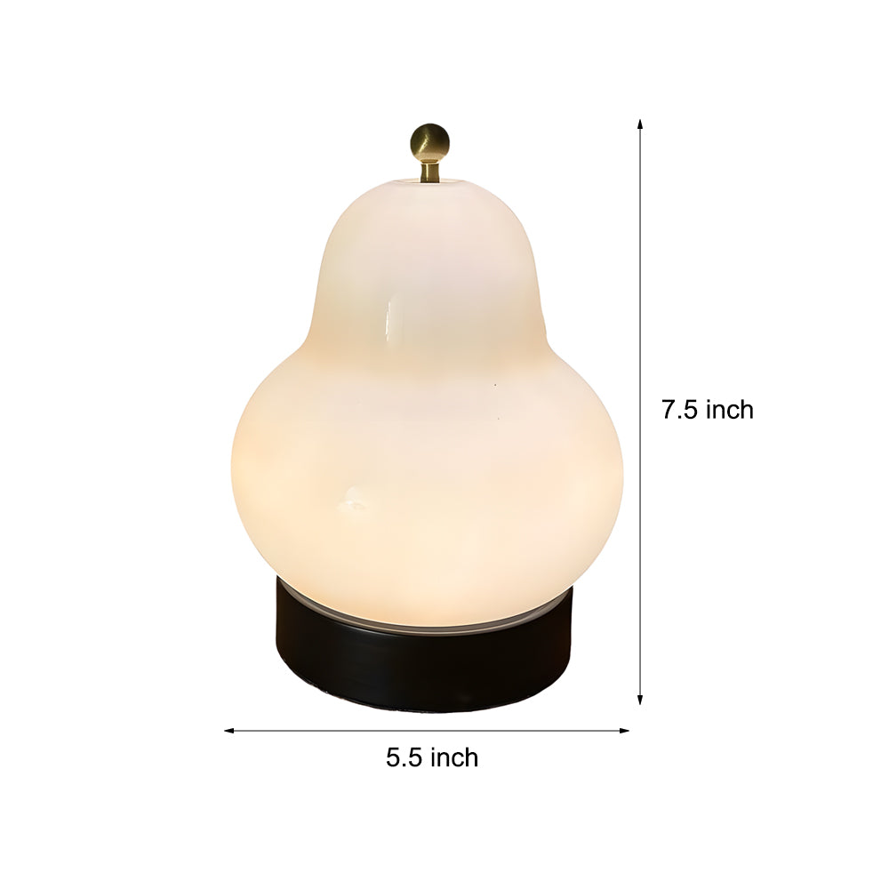 BowLift | Elegant USB Pear-Shaped Table Lamp with Dimmable LED