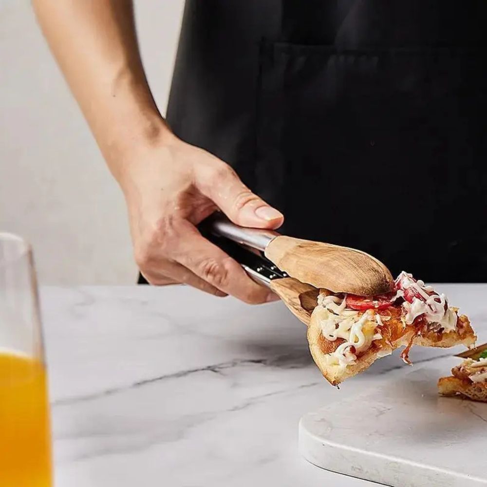 BowLift | Heritage Wood & Steel Tongs | Set of 2