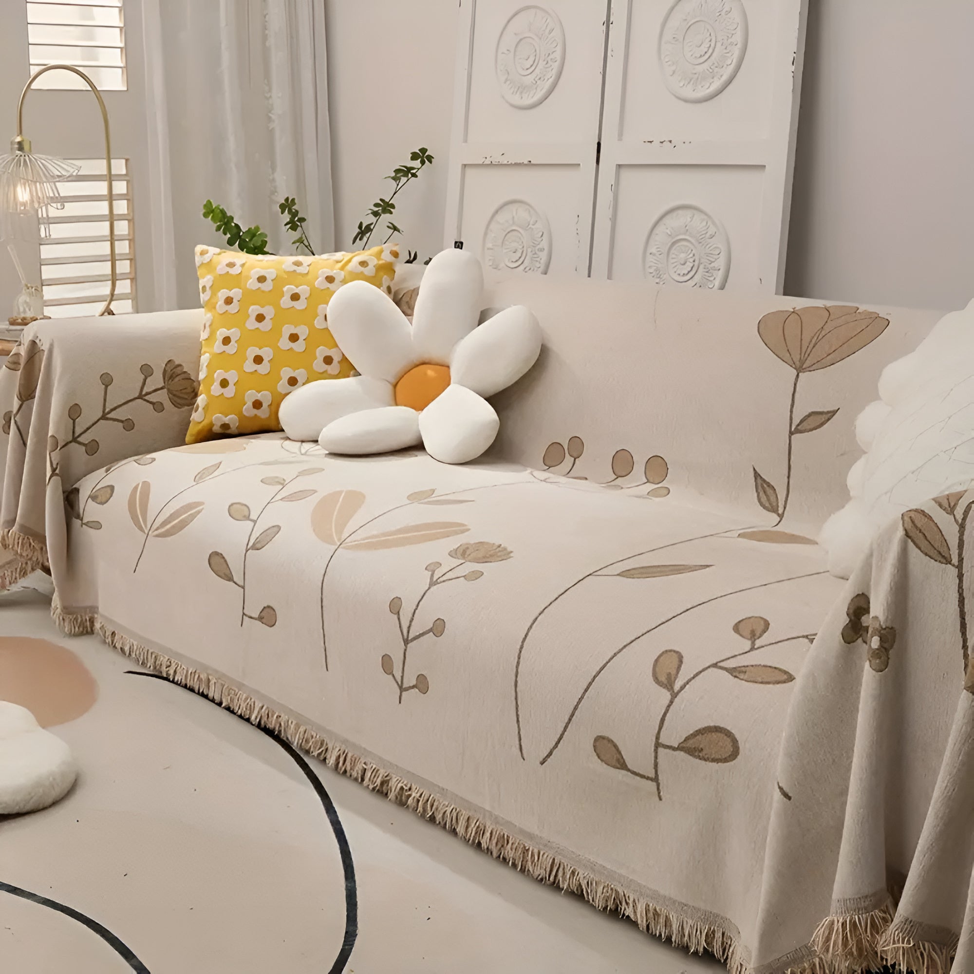 BowLift | Modern Bloom Reversible Sofa Cover