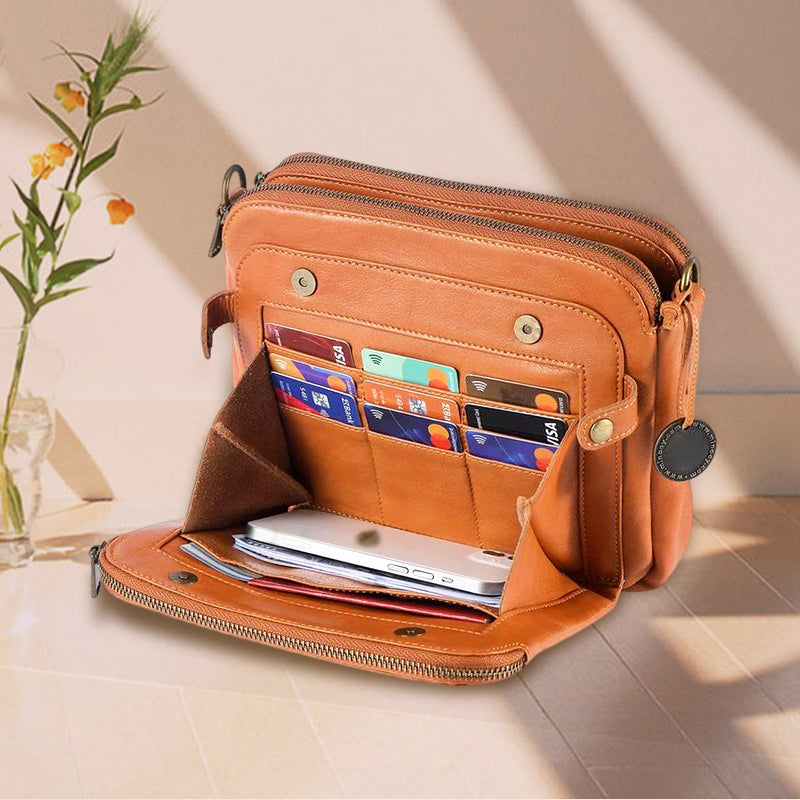 BowLift | Three-Layer-Leather-Crossbody-Shoulder- & Clutch-Bag