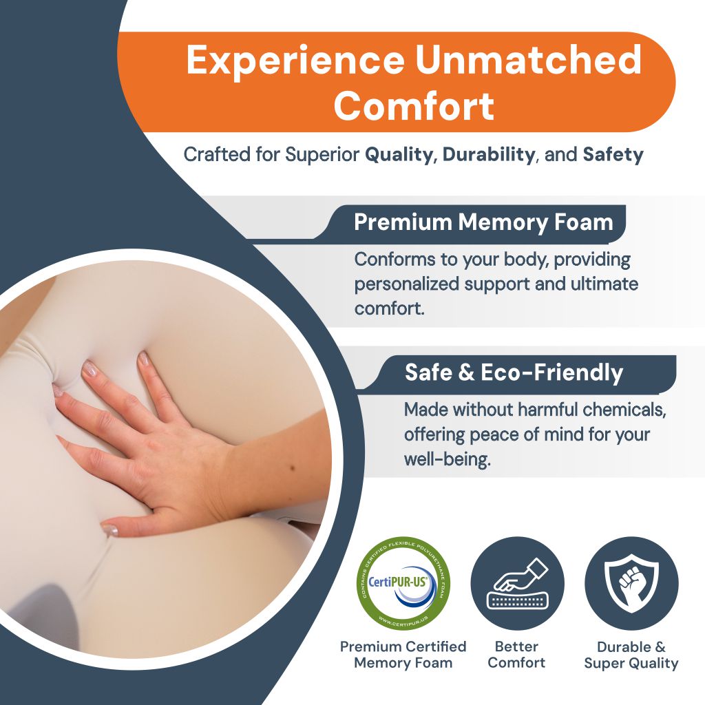 BowLift | Ergonomic Cervical Pillow | Memory Foam, Neck Support & Ideal for Restful Sleep