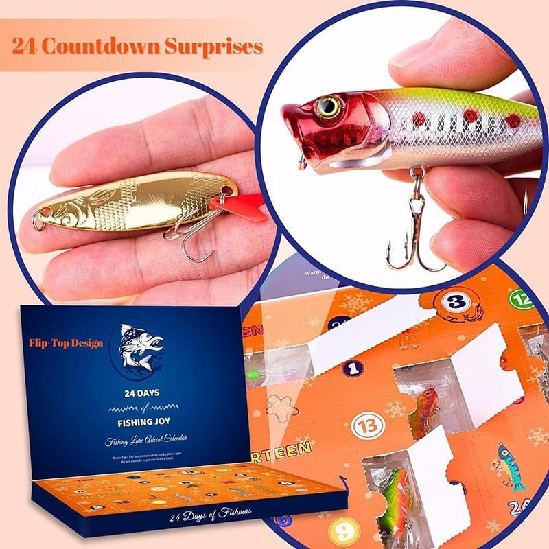 BowLift | 24 Days Christmas Countdown Fish Tackle Set