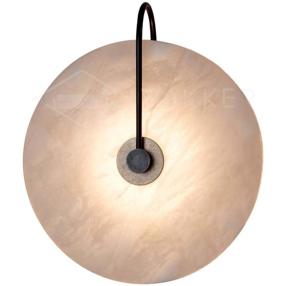 BowLift | White Alabaster Wall Lamp