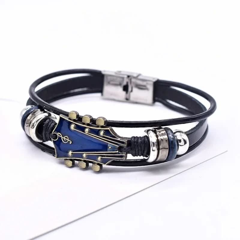 BowLift | Leather Bracelet with Guitar-Inspired Design
