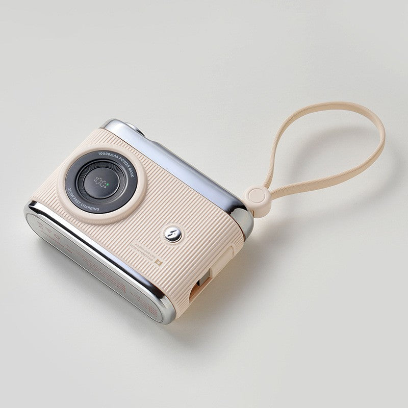 BowLift | 10000mAh Compact Portable Power Bank With Built-In Cables