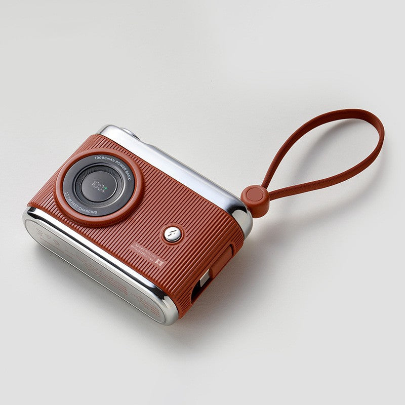 BowLift | 10000mAh Compact Portable Power Bank With Built-In Cables