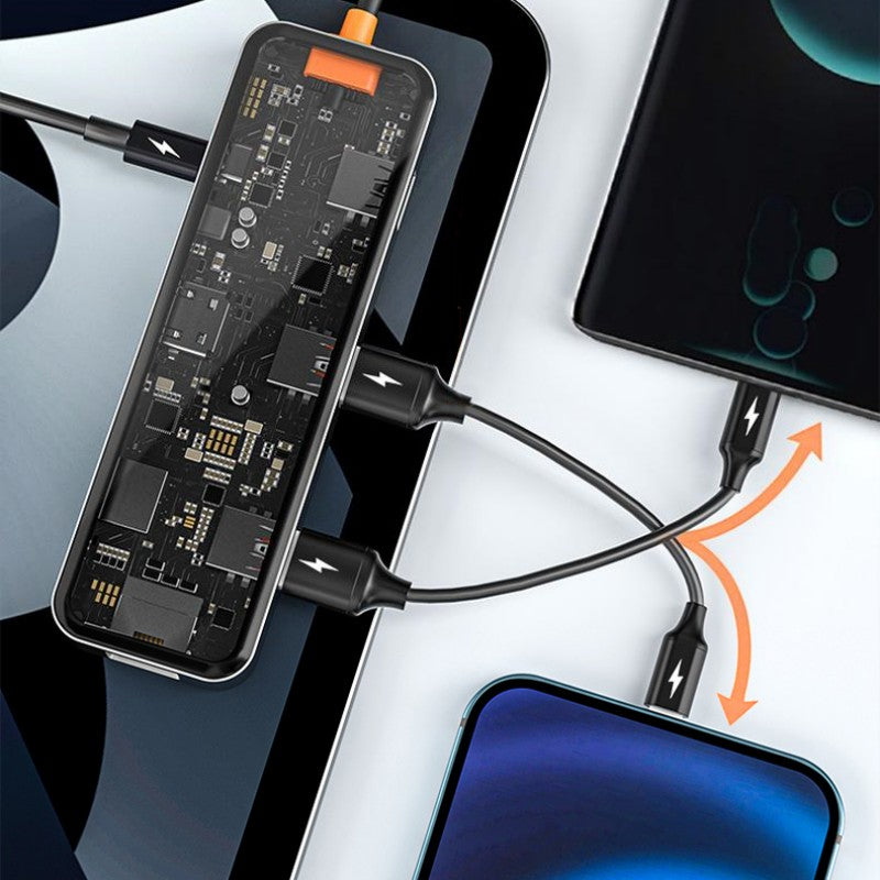 BowLift | Eight-In-One Multi-Interface Transparent Expansion Dock