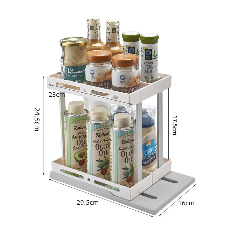 BowLift | 2 layers adjustable shelf organizer