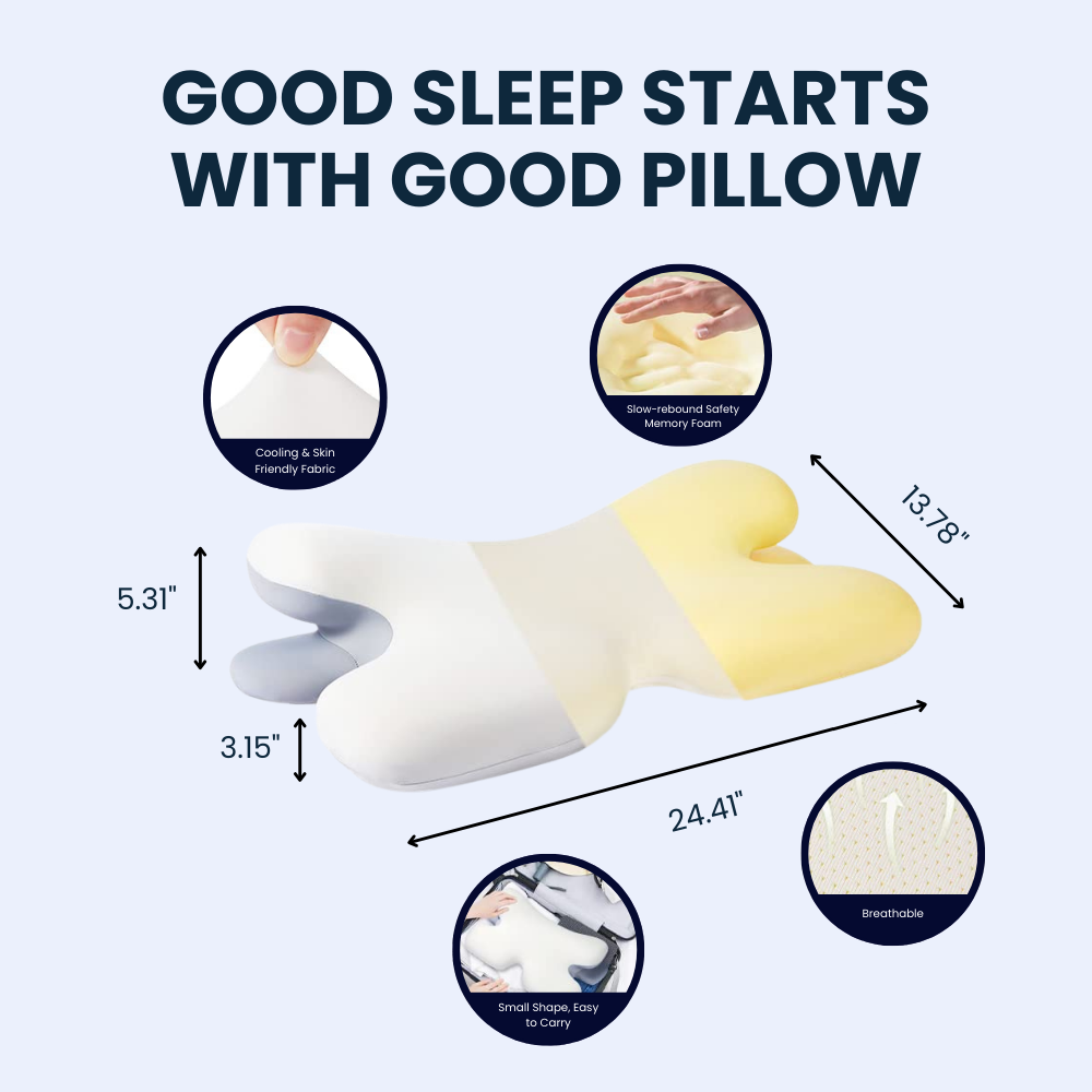 BowLift | Ergonomic Cervical Pillow | Memory Foam, Neck Support & Ideal for Restful Sleep
