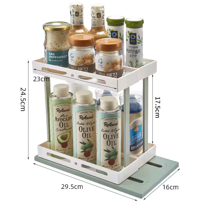 BowLift | 2 layers adjustable shelf organizer