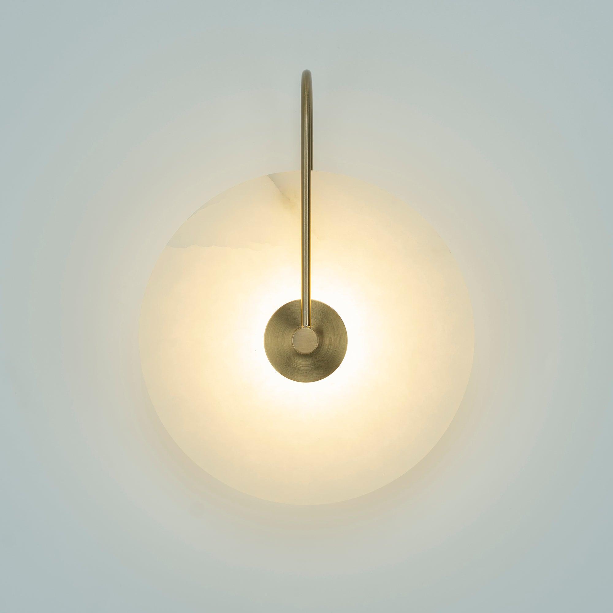 BowLift | White Alabaster Wall Lamp