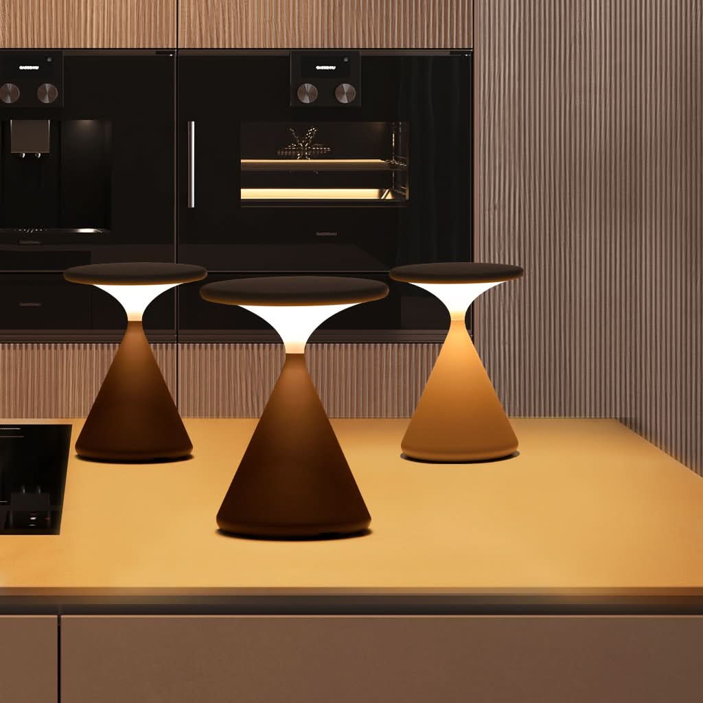 BowLift | Hourglass Cordless LED Table Lamp with Touch Dimmer