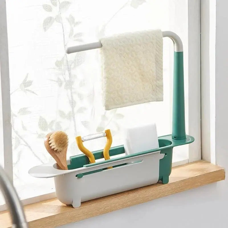 BowLift | Expandable dish rack with towel bar – Suitable for many sink sizes