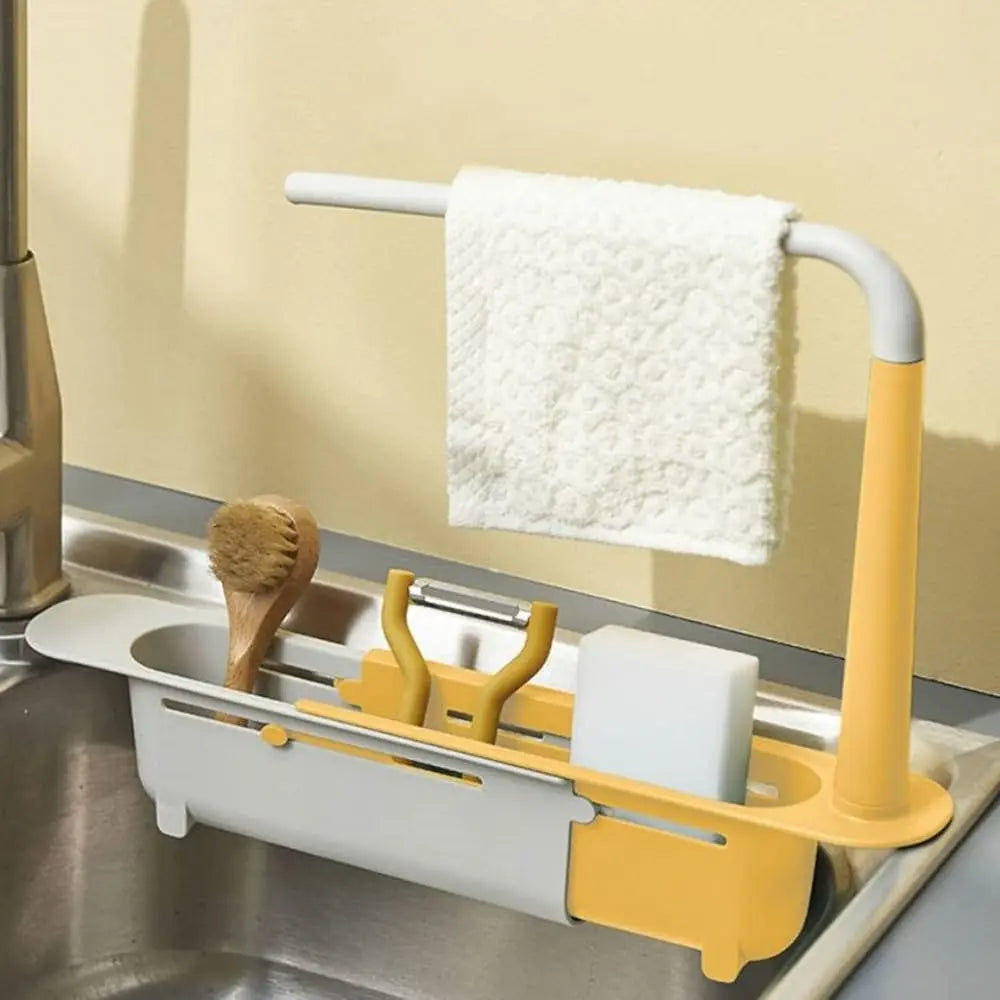 BowLift | Expandable dish rack with towel bar – Suitable for many sink sizes