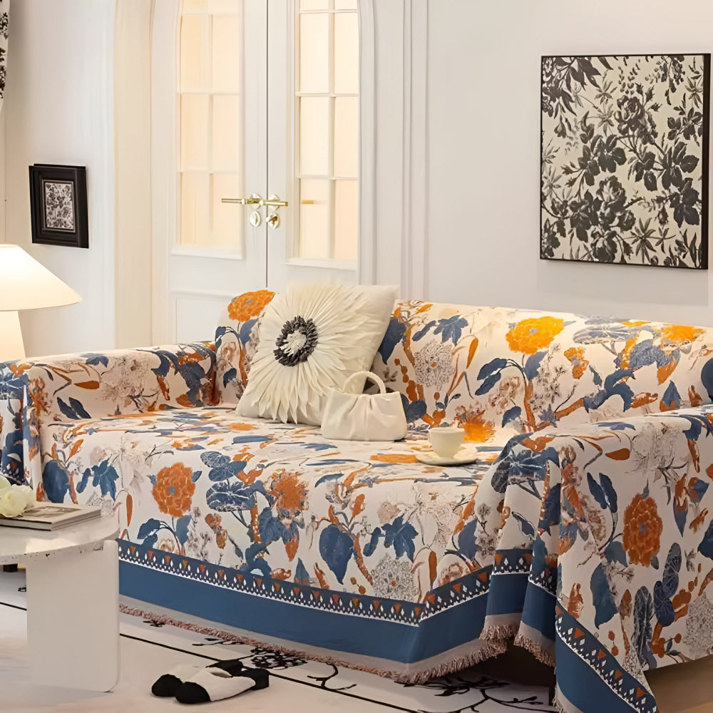 BowLift | Autumn Vines Jacquard Sofa Cover