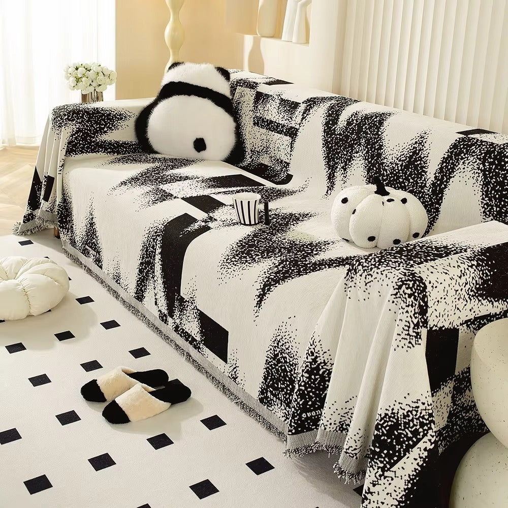 BowLift | Avant-Garde Abstract Chenille Sofa Cover