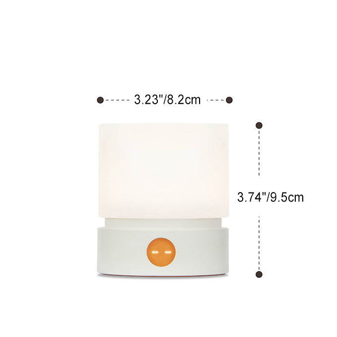 BowLift | Contemporary Nordic Timer Rechargeable ABS HIPS Silicone Cylinder LED Table Lamp Night Light for Nightstand