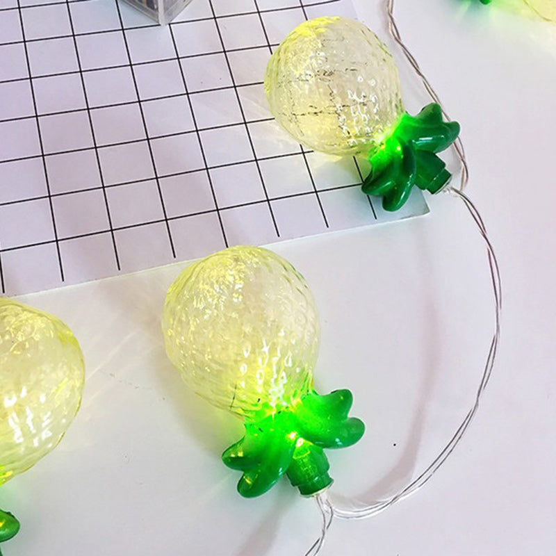 BowLift | Modern Art Deco Small Pineapple PVC LED String Light For Living Room