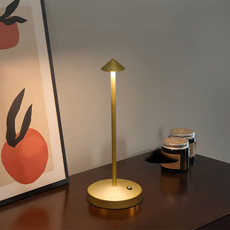 BowLift | Modern Simplicity Triangle Cone Round Acrylic Cylinder Iron LED Table Lamp for the Living Room