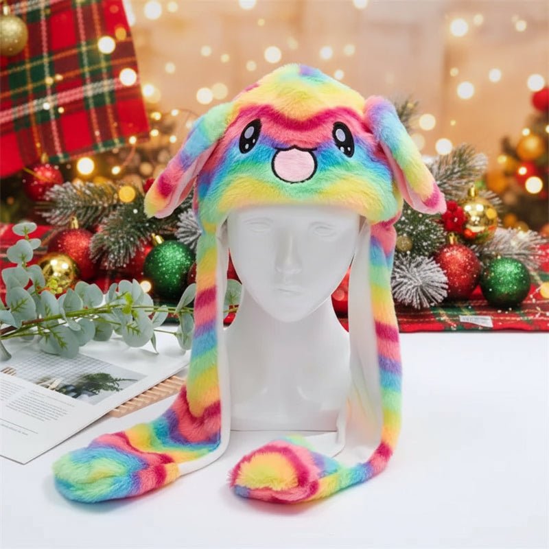 BowLift | Interactive bunny hat with movable ears and soft plush fabric