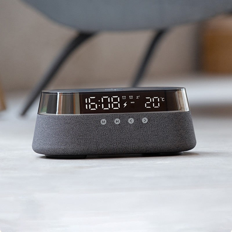 BowLift | Night Light Wireless Charging Alarm Clock Retro Bluetooth Speaker