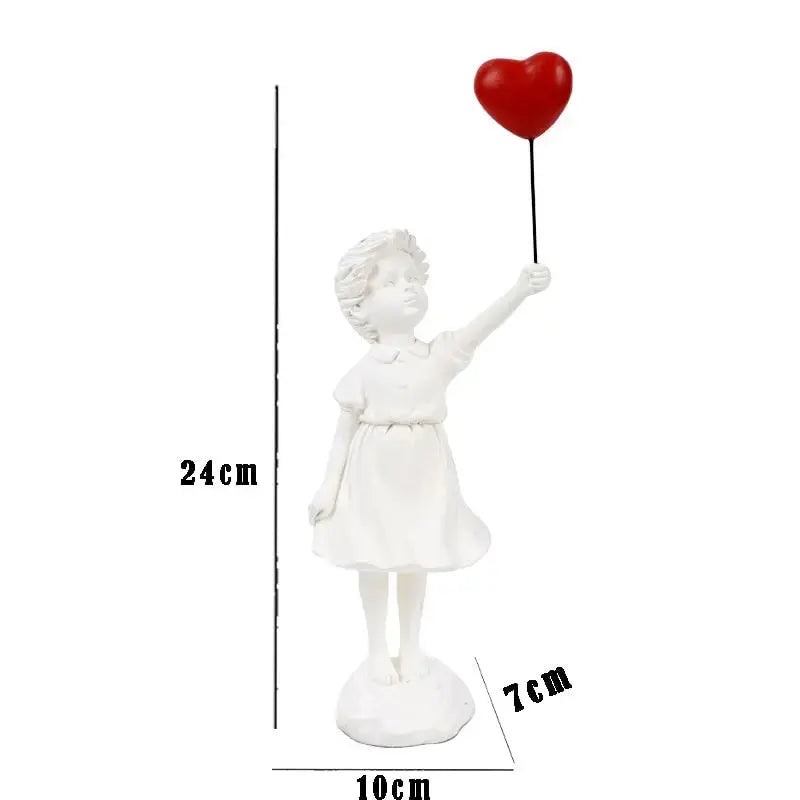BowLift | Banksy flying Balloon Girl Statue