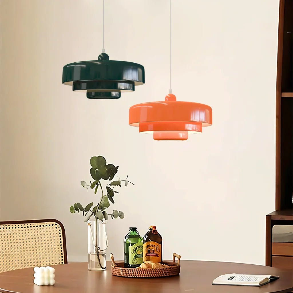 BowLift | Elegant three-level pendant light in macaron colors
