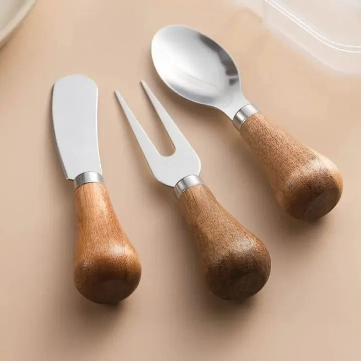 BowLift | Cutlery set made of stainless steel in handy size – fork, spoon, and knife