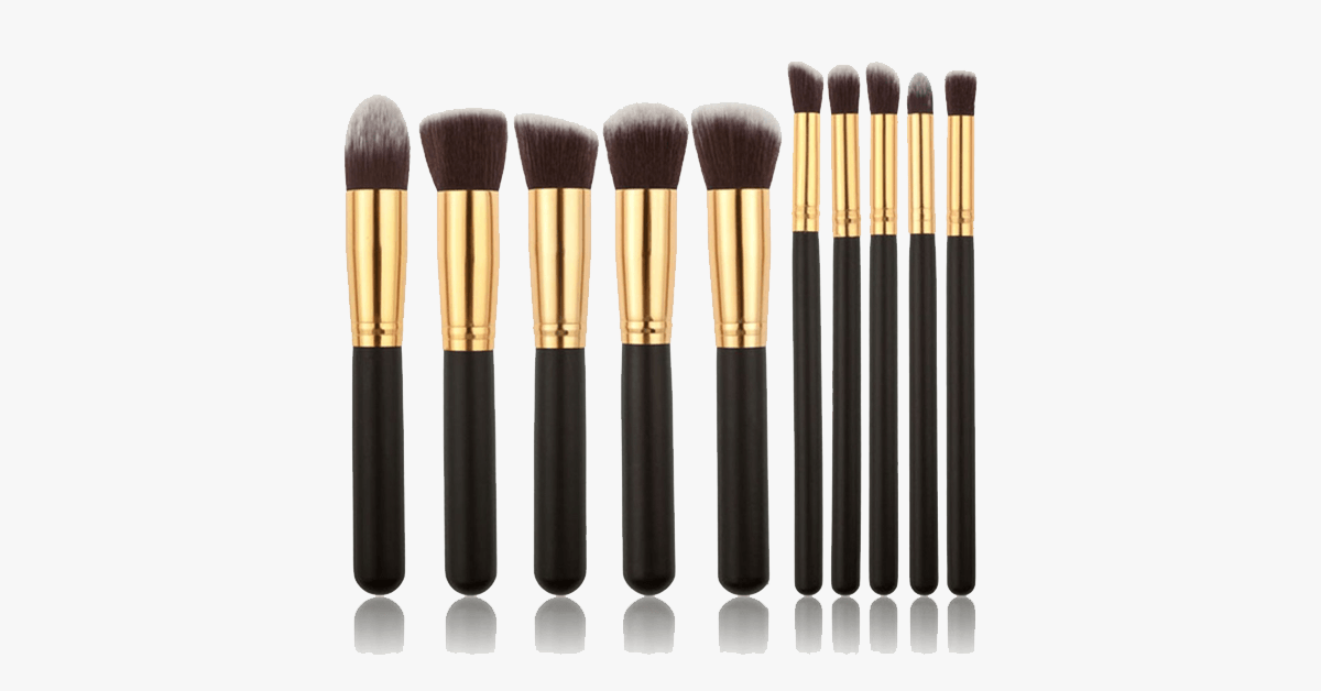 BowLift | 10-piece handcrafted Kabuki brush set – Blend makeup stylishly