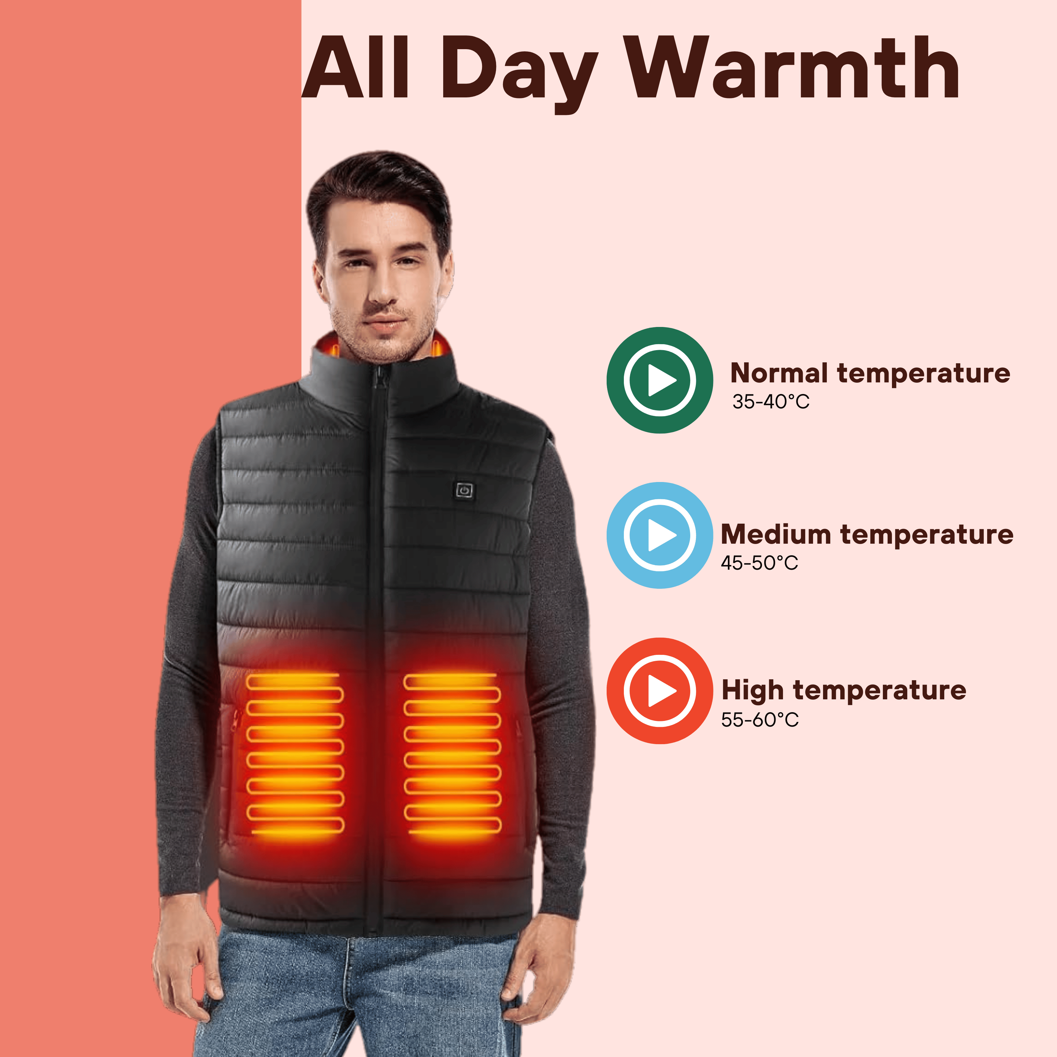 BowLift | Heated Gilet – Lightweight Body Warmer Heated Jacket for Ultimate Comfort