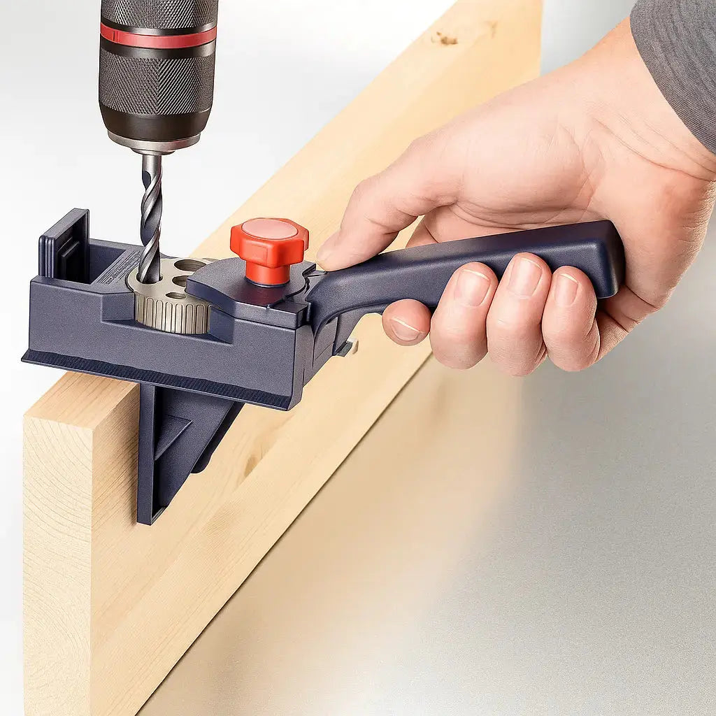 BowLift | Drill and Anchor Aid – Precise Connections for E-, L-, T- & Miter Joints