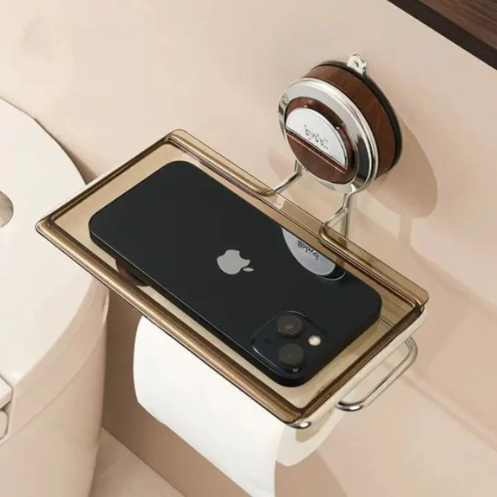 BowLift | Drill-free toilet paper holder made of stainless steel