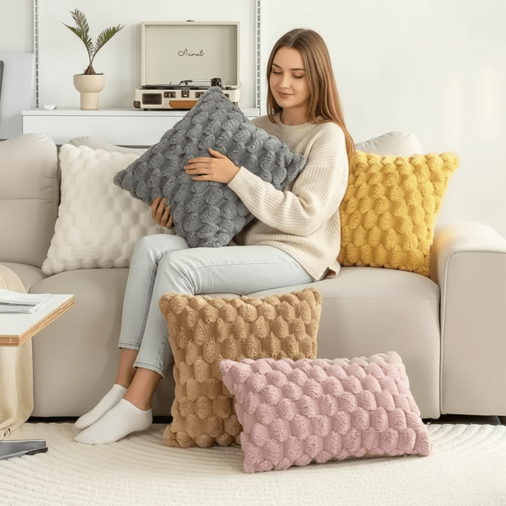 BowLift | Marshmallow pillowcase with stylish 3D design