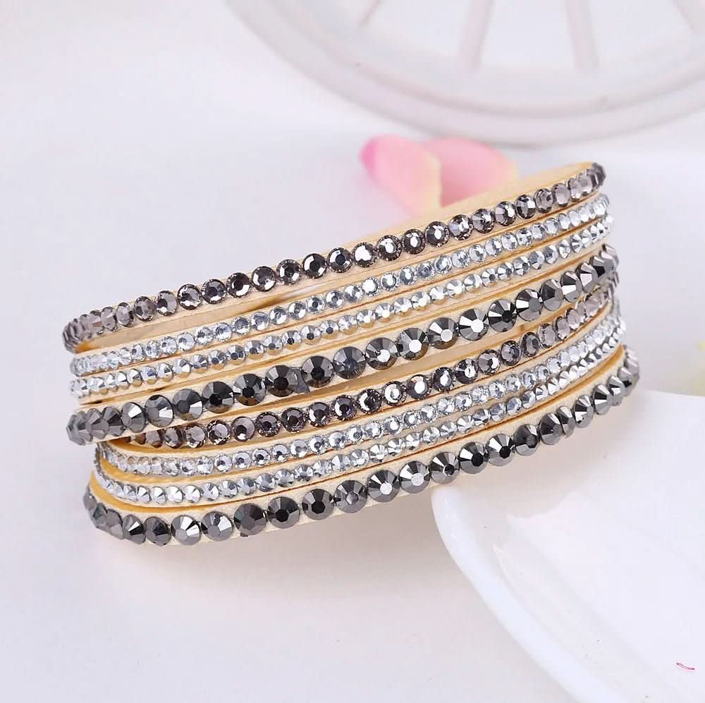 BowLift | Elegant Wrap Bracelet with Crystals for Women