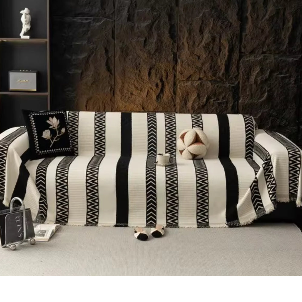 BowLift | Chevron Pattern Chenille Sofa Cover