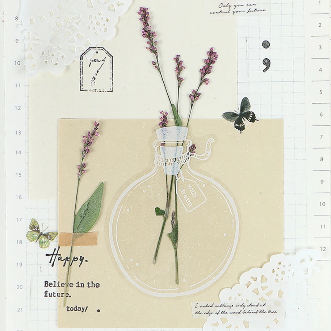 BowLift | DIY Transparent Natural Floral Bookmarks